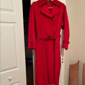 Burberry Vibrant Red Coat